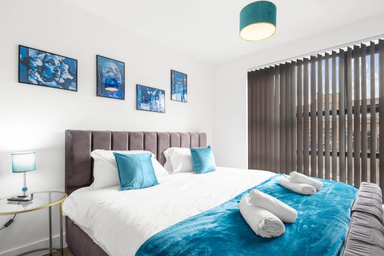 Ebra Stays - Choice Of 2 Or 3 Individual Beds - Luxury New Build Apartment ✪ City Centre, Digbeth ✓ Smart Tv'S & Large Corner Sofa - Birmingham Dış mekan fotoğraf