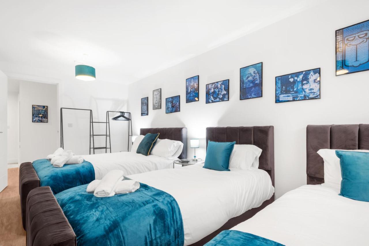 Ebra Stays - Choice Of 2 Or 3 Individual Beds - Luxury New Build Apartment ✪ City Centre, Digbeth ✓ Smart Tv'S & Large Corner Sofa - Birmingham Dış mekan fotoğraf